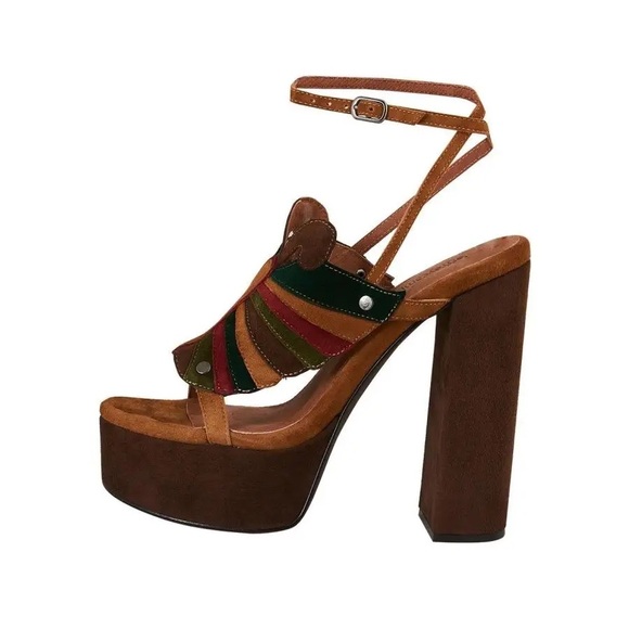 Jeffrey Campbell Shoes - Jeffrey Campbell MONARCHS Platform Sandal in Brown Multi